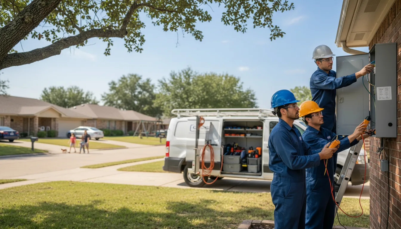 Certified electrician providing emergency electrical services in Carmen, OK